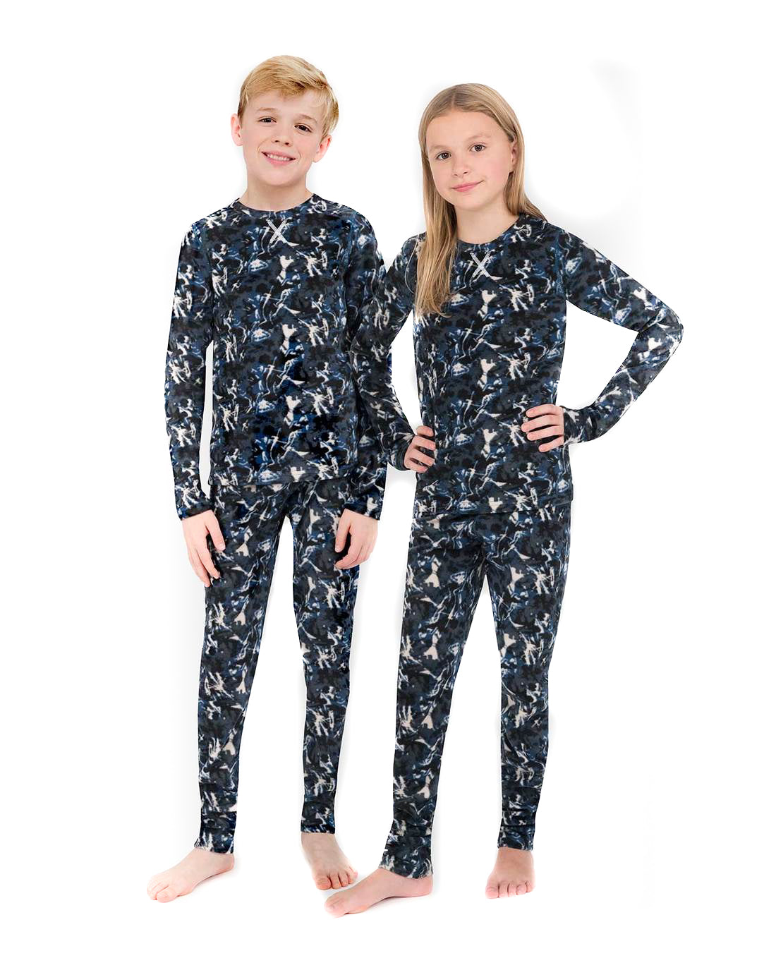 Kids Terramar Thermafleece 4.0 2pc Set Baselayer APPAREL Terramar In Motion Point XS 