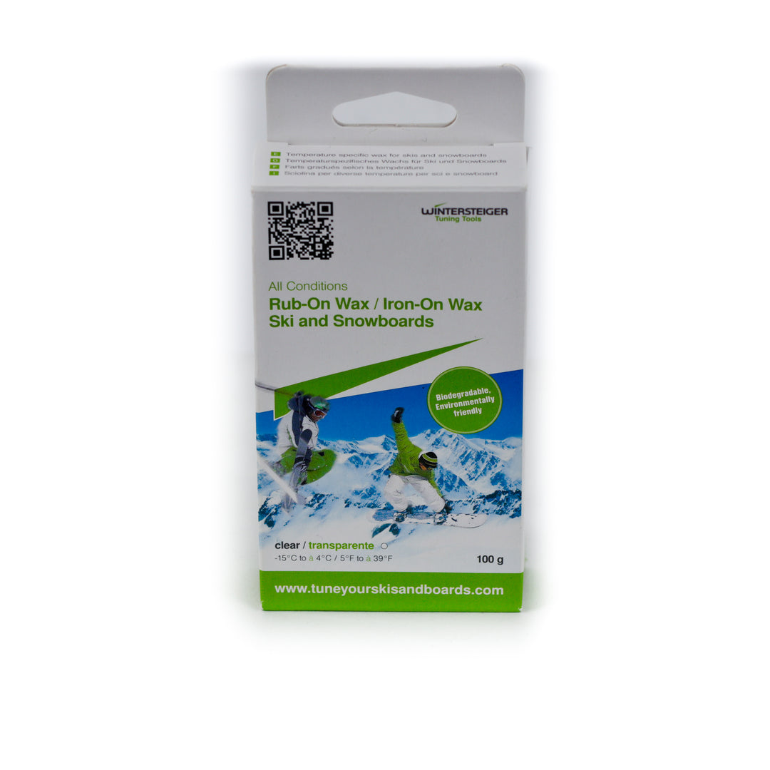 Wintersteiger All Condition Rub-On/ Iron-On Ski and Snowboard Wax |100g SKI & SNOWBOARD WAX Wintersteiger   