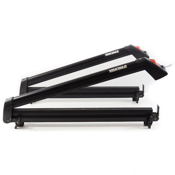 Yakima ButtonDown 4 Ski Carry Car Roof Rack w/ Key | USED SKI RACKS Yakima 4 Skis  
