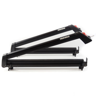 Yakima ButtonDown 4 Ski Carry Car Roof Rack w/ Key | USED SKI RACKS Yakima 4 Skis  