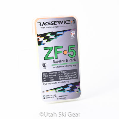 RaceService 1 ZF5 Baseline Combi 5 Pack - 245g SKI & SNOWBOARD WAX RaceService1   