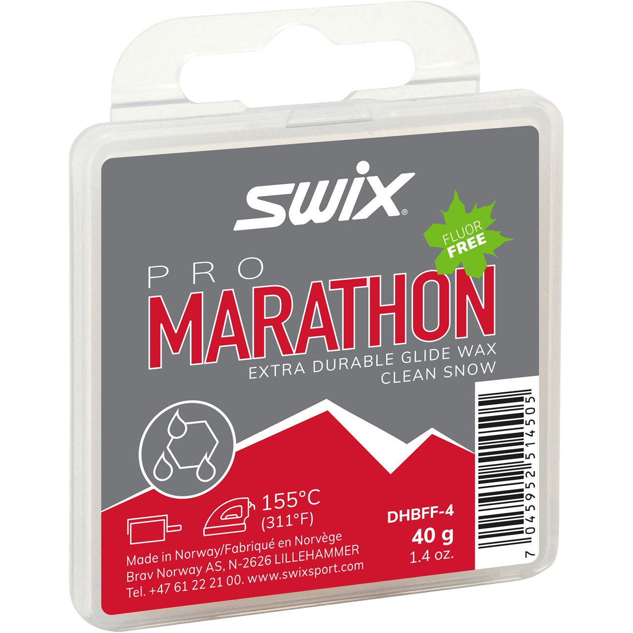 Swix Marathon Black Hot Wax Fluor Free 40g SKI & SNOWBOARD WAX Swix   
