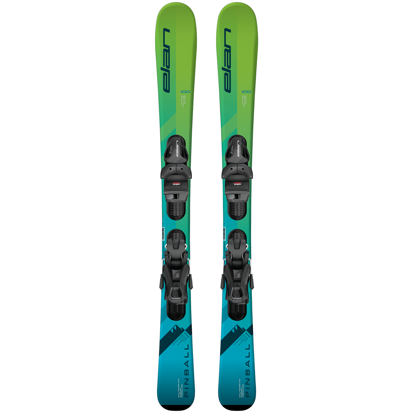 Elan PINBALL TEAM QS (70-130) Skis w/ EL 4.5 GW Shift Binding