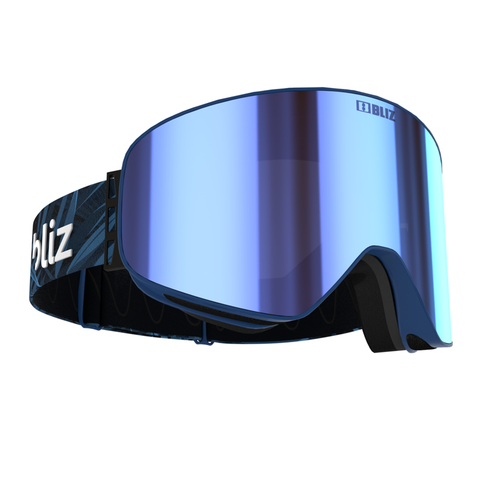 Bliz Flow Ski Goggles GOGGLES Bliz Blue Frame + Blue Lens