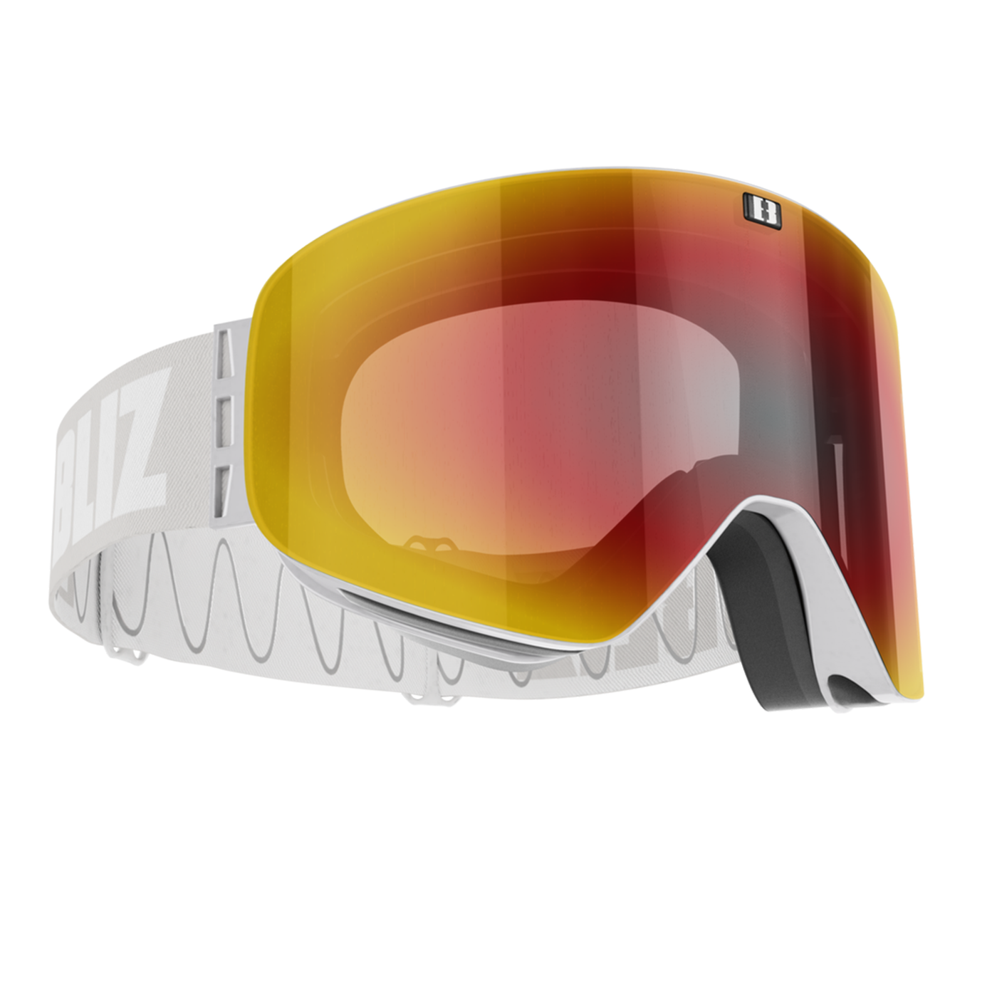 Bliz Flow + Spare Lens GOGGLES Bliz Grey Frame + Red Lens  