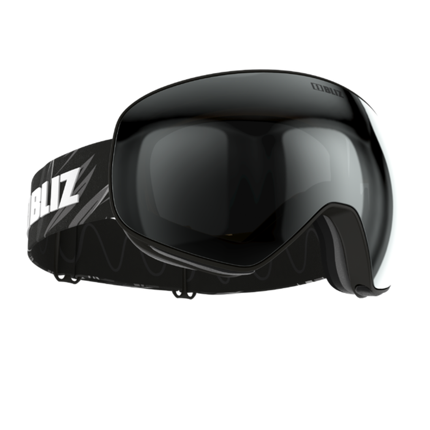 Bliz Ski Goggles - Floz 12 GOGGLES Bliz Black with Brown Silver Lens  