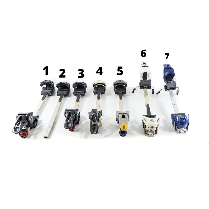 Fritschi AT Binding Spare Parts - Freeride, Titanal - USED SKI BINDINGS Fritschi 2- Fritschi Diamir Freeride XL no heel piece broken toe piece  