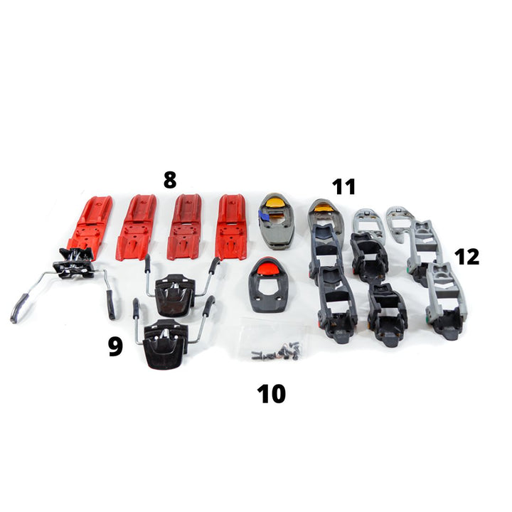 Fritschi AT Binding Spare Parts - Freeride, Titanal - USED SKI BINDINGS Fritschi 8-  Fritschi mounting plates  