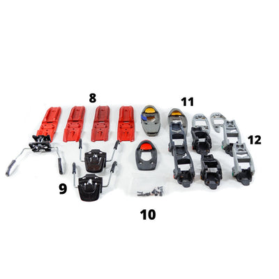 Fritschi AT Binding Spare Parts - Freeride, Titanal - USED SKI BINDINGS Fritschi 8-  Fritschi mounting plates  