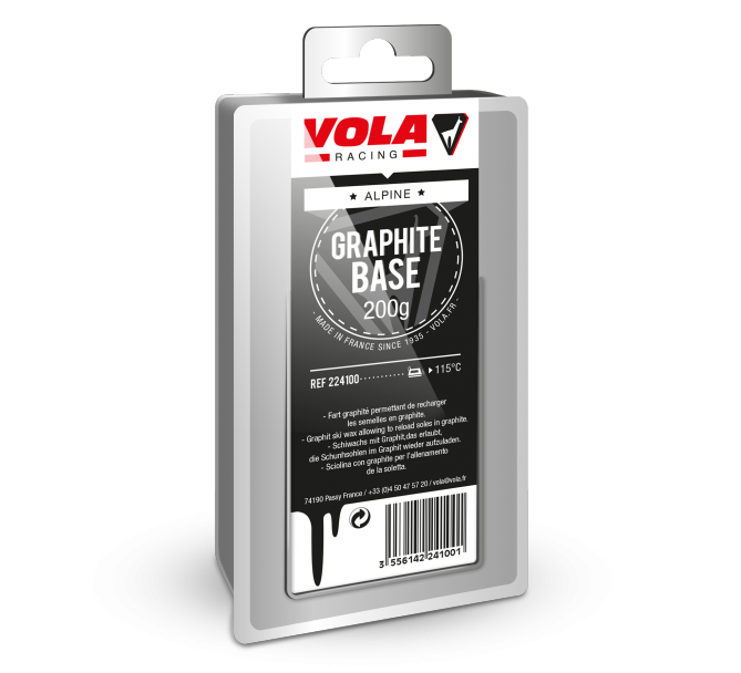 Graphite Base Race Wax 200g by Vola SKI & SNOWBOARD WAX Vola   