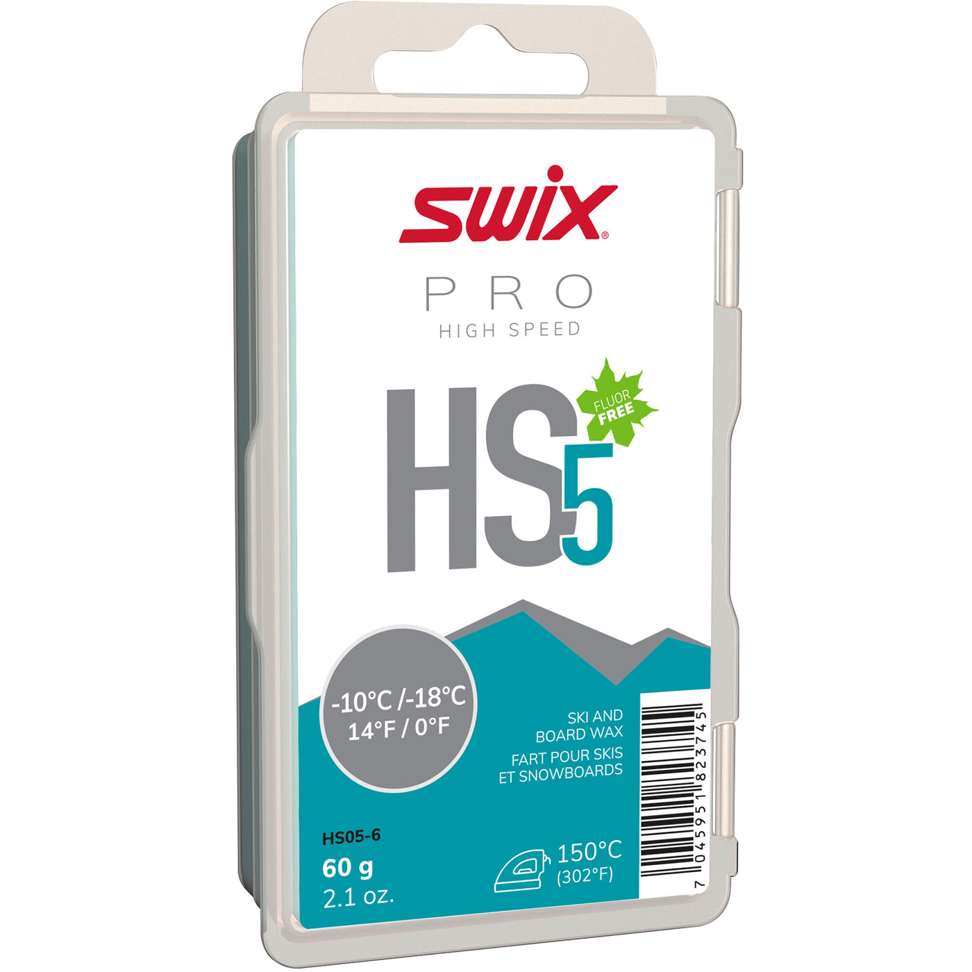 Swix HS5 Turquoise 60g - High Speed SKI & SNOWBOARD WAX Swix   