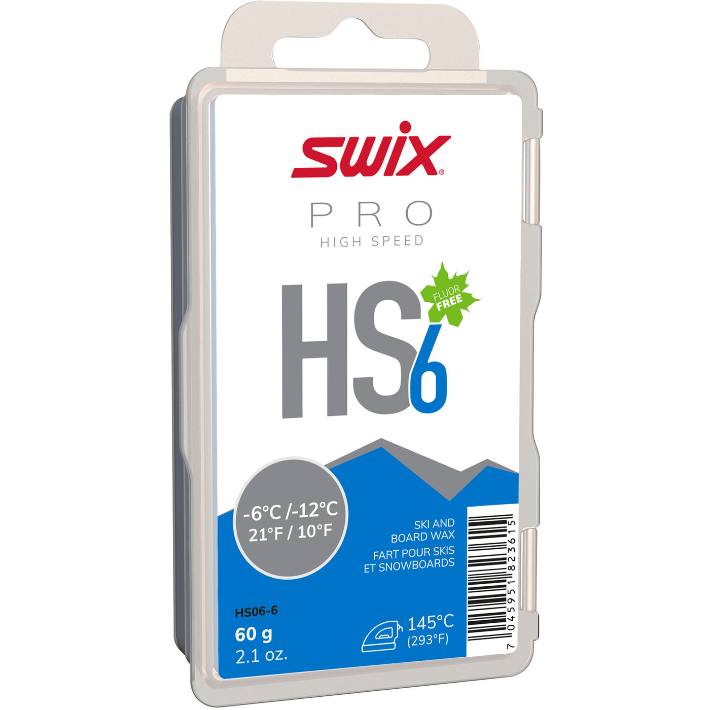 Swix HS6 Blue 60g - High Speed SKI & SNOWBOARD WAX Swix   