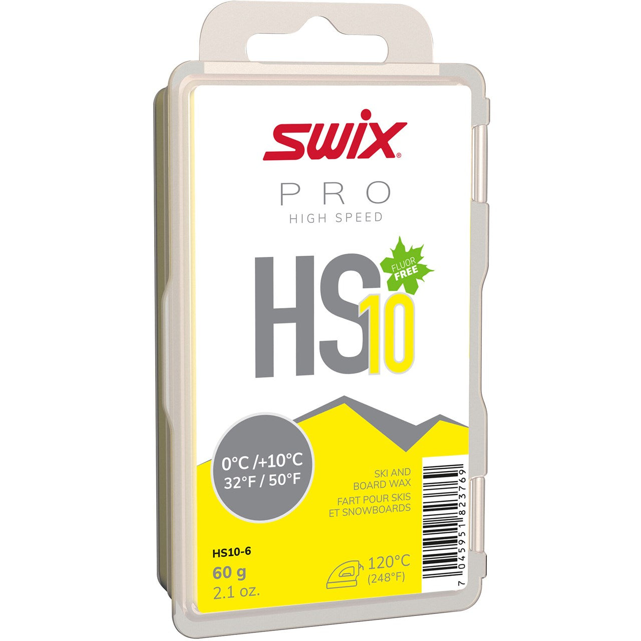 Swix HS10 Yellow 60g - High Speed SKI & SNOWBOARD WAX Swix   