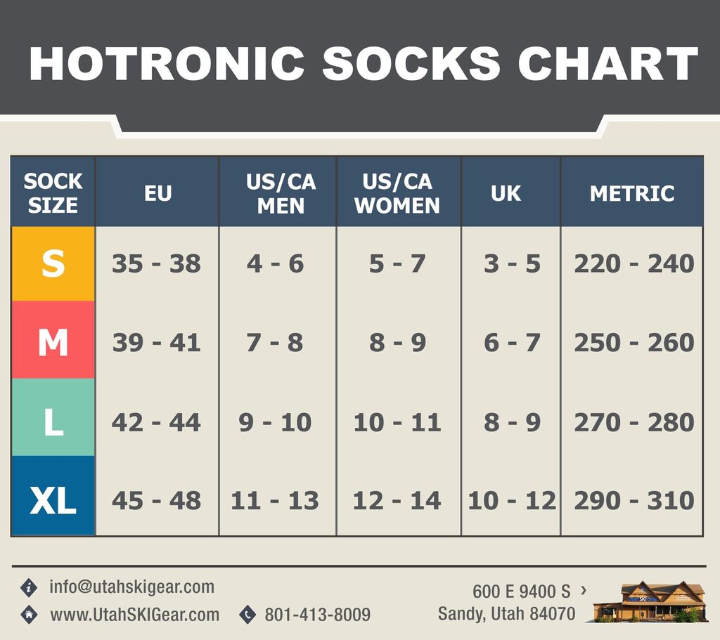 XLP ONE PFI 50 Heated Socks by Hotronic BootDoc - Classic - (Open Box Return) HEATED ACCESSORIES Hotronic   