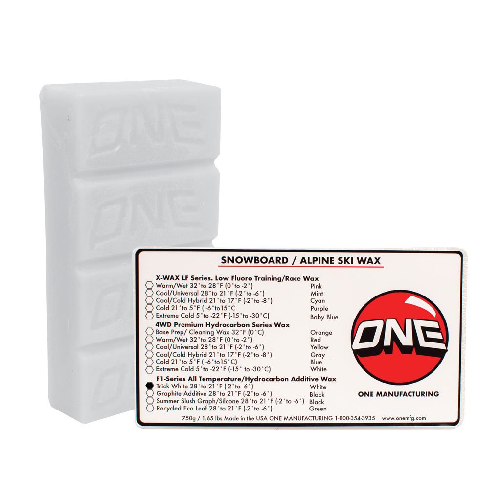 One MFG F1 White Any Condition Snowboard Wax- 750g SKI & SNOWBOARD WAX OneBall   