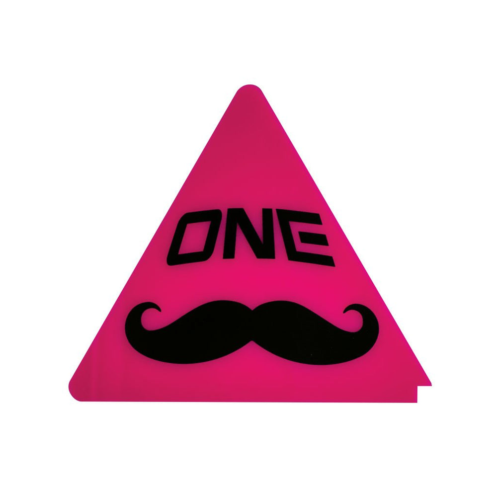One MFG Triangle Wax Scraper Magenta Mustache WAXING TOOLS OneBall   