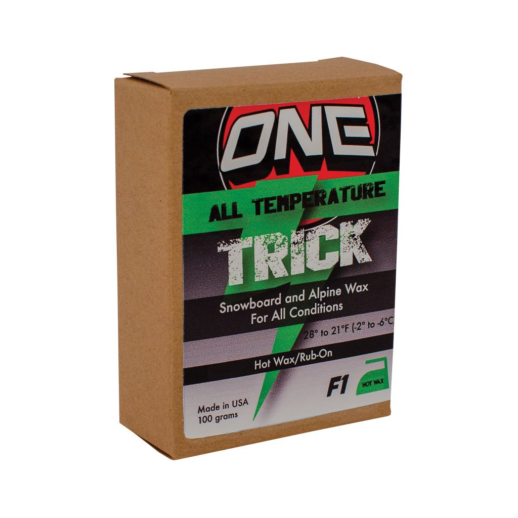 One MFG F-1 Trick Any Condition Hot Wax for Skis and Snowboards -100g SKI & SNOWBOARD WAX OneBall   