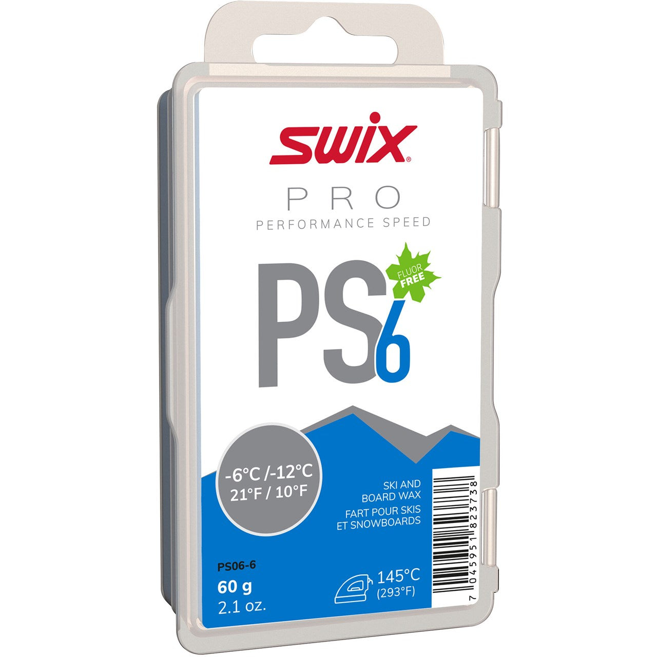 Swix PS6 Blue 60g - Performance Speed SKI & SNOWBOARD WAX Swix   