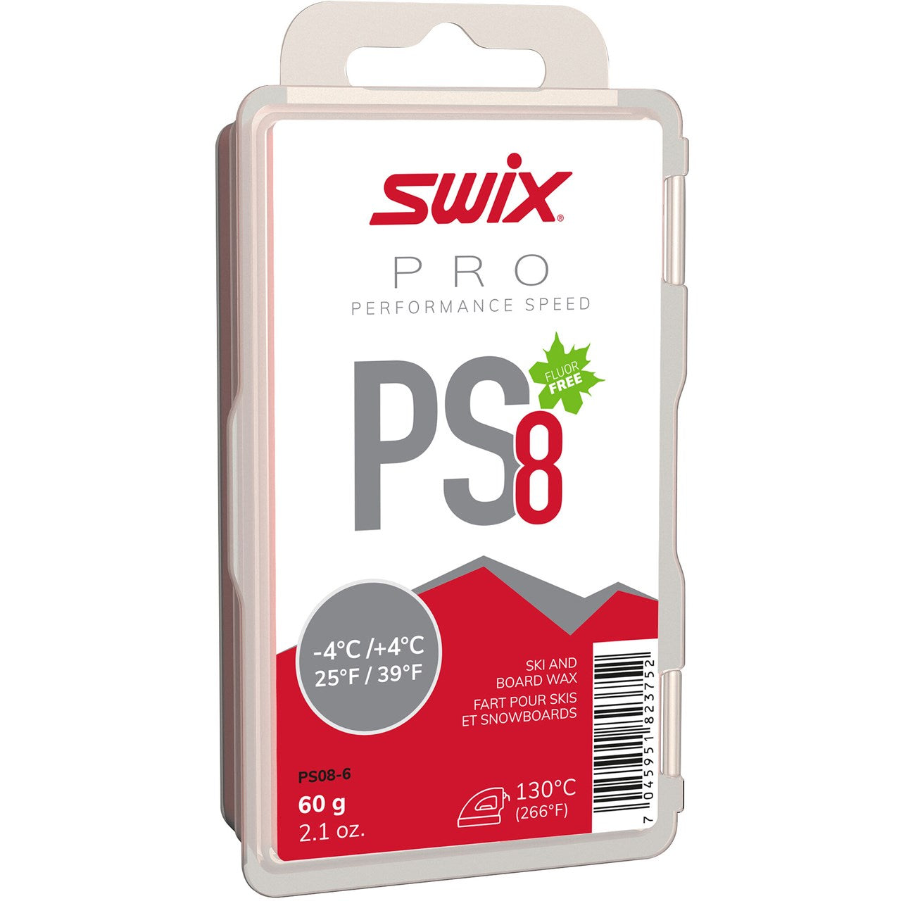 Swix PS8 Red 60g - Performance Speed SKI & SNOWBOARD WAX Swix   