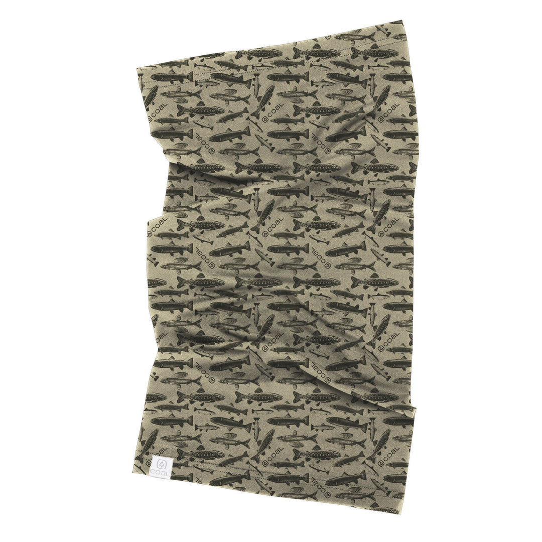 The Shield Tube Gaiter by Coal APPAREL Coal Khaki Fish  