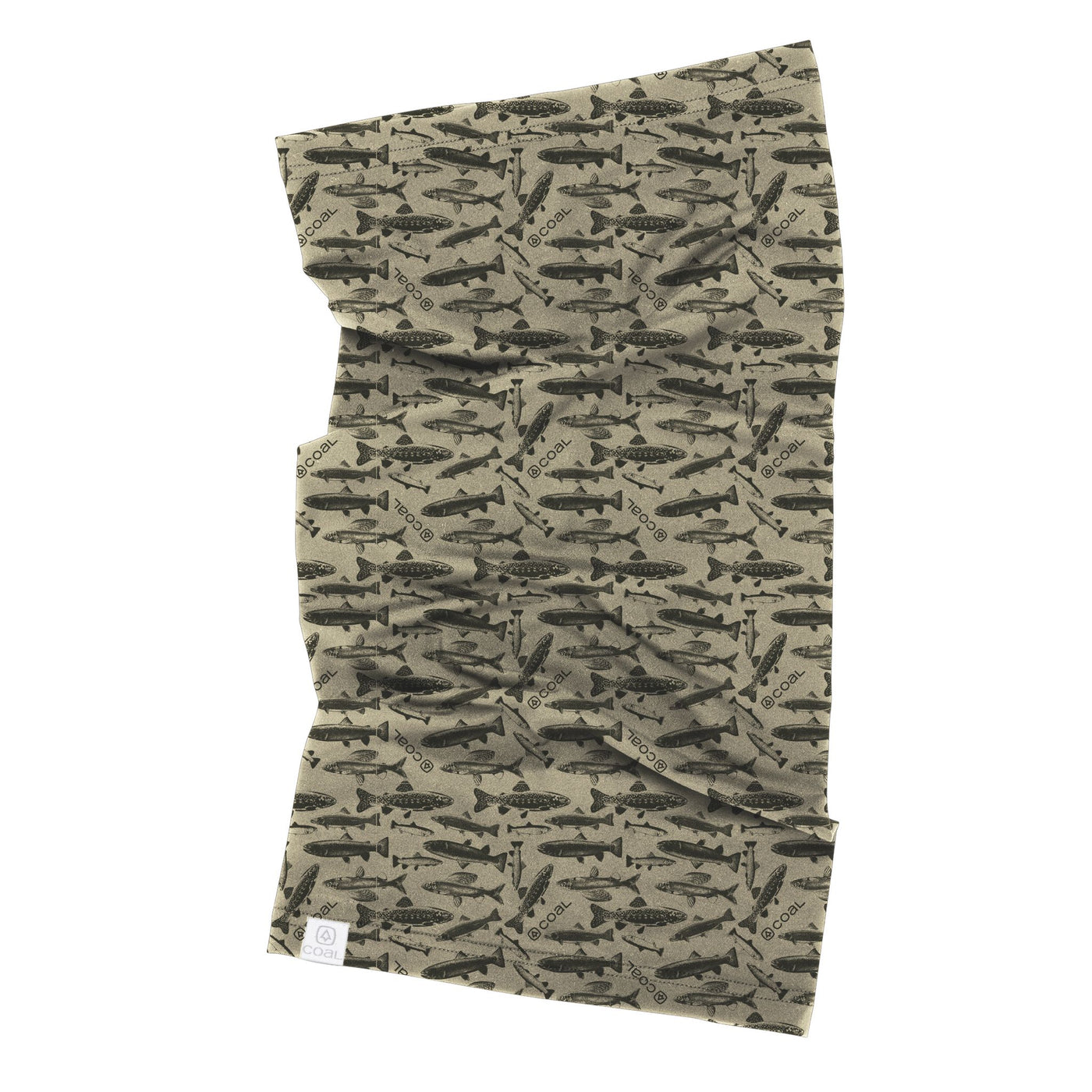 The Shield Tube Gaiter by Coal APPAREL Coal Khaki Fish  