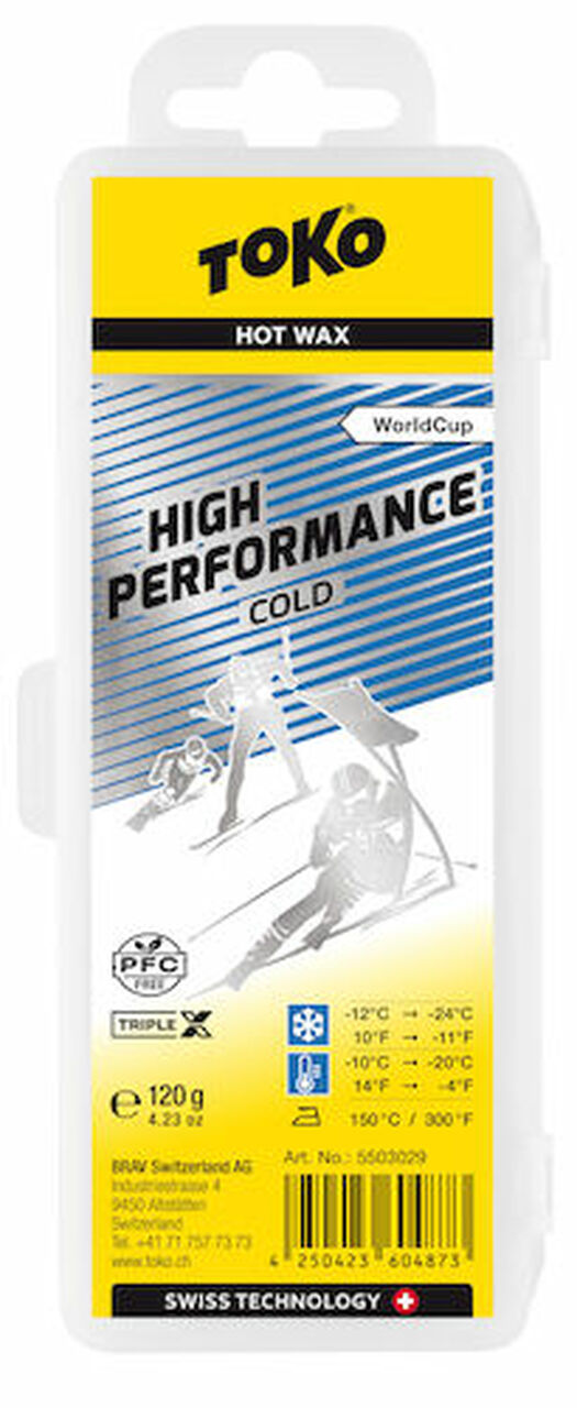 Toko High Performance Cold 120g SKI & SNOWBOARD WAX Toko   