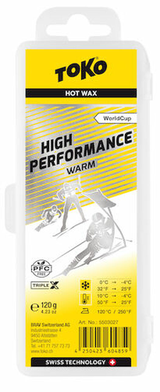 Toko High Performance Warm 120g SKI & SNOWBOARD WAX Toko   