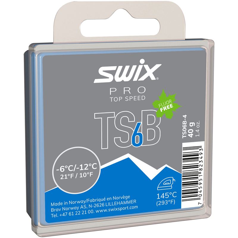 Swix TSB6 Black 40g - Top Speed Black SKI & SNOWBOARD WAX Swix   