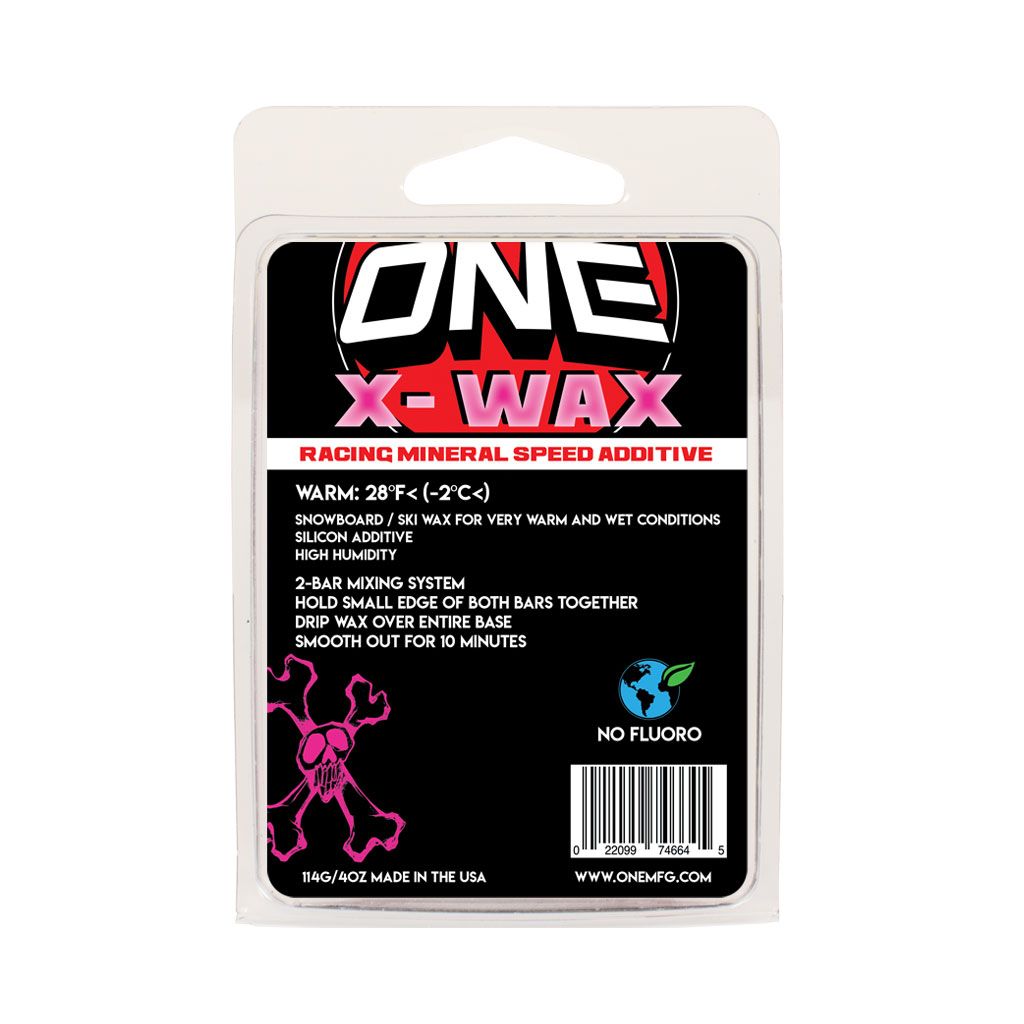 One MFG X-Wax Warm - 114g - WXW New Formula SKI & SNOWBOARD WAX OneBall   